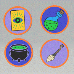 Set of 4 Halloween Coasters Silicone Mold Housing STL File - for 3D printing - FILE ONLY - with tray to make your own silicone molds - The Crafts and Glitter Shop