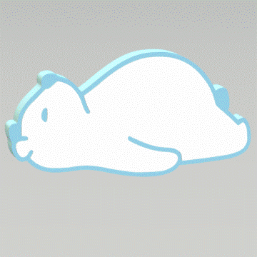 Sleeping Bear Bath Bomb Mold STL File