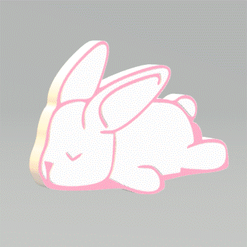 Sleepy Bunny Bath Bomb Mold STL File - for 3D printing - FILE ONLY - The Crafts and Glitter Shop