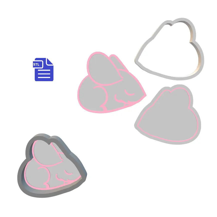 Sleepy Mouse Bath Bomb Mold STL File - for 3D printing - FILE ONLY - The Crafts and Glitter Shop
