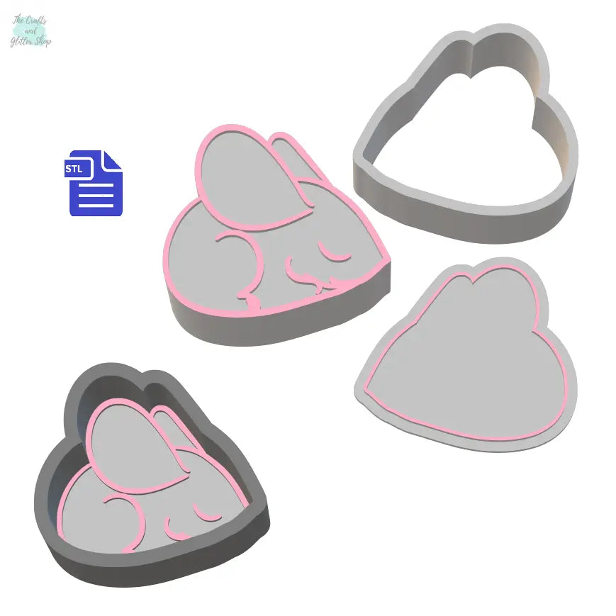 Sleepy Mouse Bath Bomb Mold STL File - for 3D printing - FILE ONLY - The Crafts and Glitter Shop