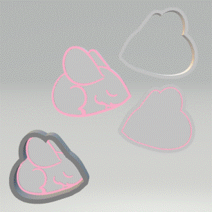 Sleepy Mouse Bath Bomb Mold STL File