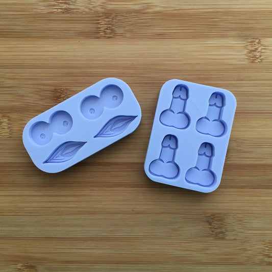 Small Boobs, Vagina & Penis Silicone Mold - The Crafts and Glitter Shop