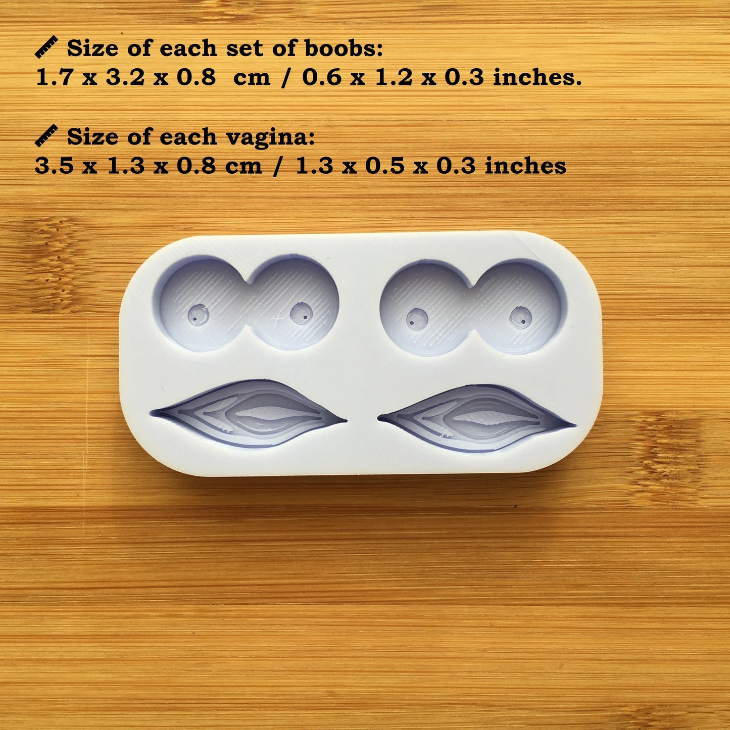Small Boobs, Vagina & Penis Silicone Mold - The Crafts and Glitter Shop