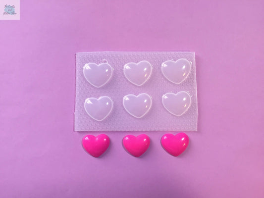Small Bubble Heart Plastic Mold