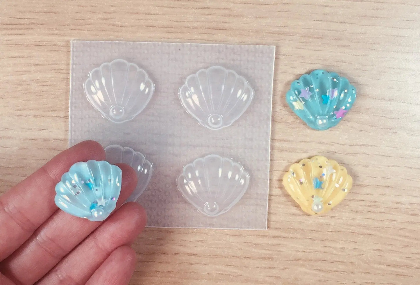 Small Bubble Seashell Plastic Mold