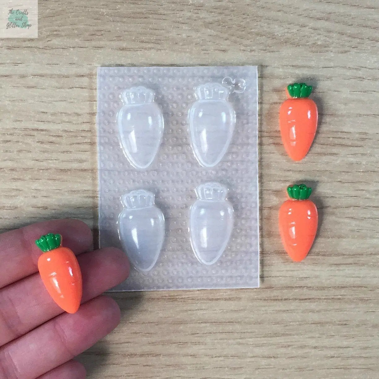 Small Carrot Flexible Plastic Mold The Crafts and Glitter Shop