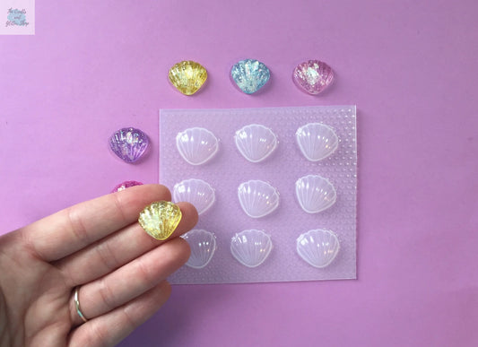 Small Puffy Round Seashell Plastic Mold