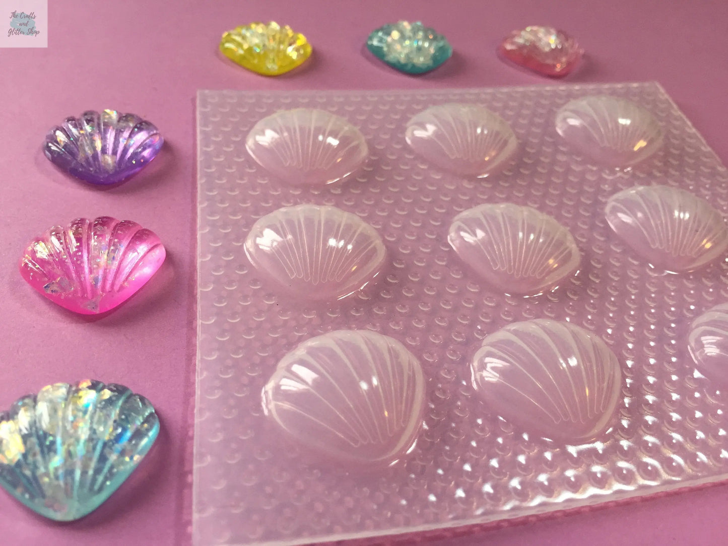 Small Puffy Round Seashell Plastic Mold