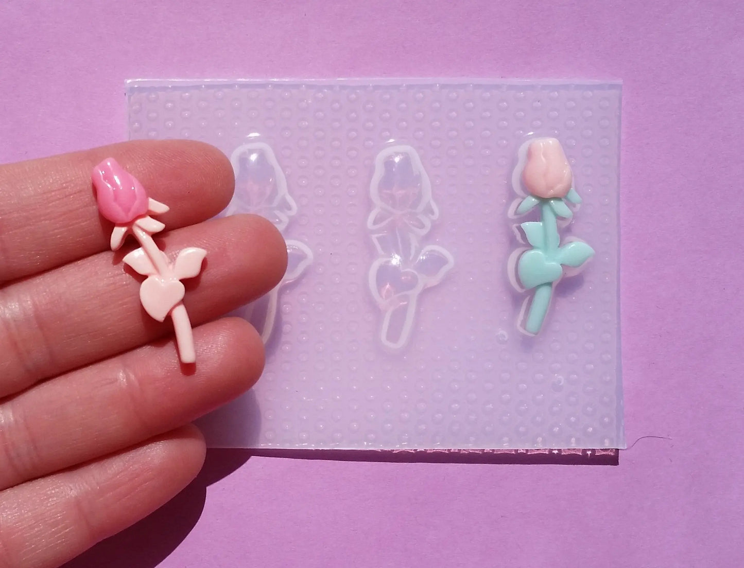 Small Rose Plastic Mold