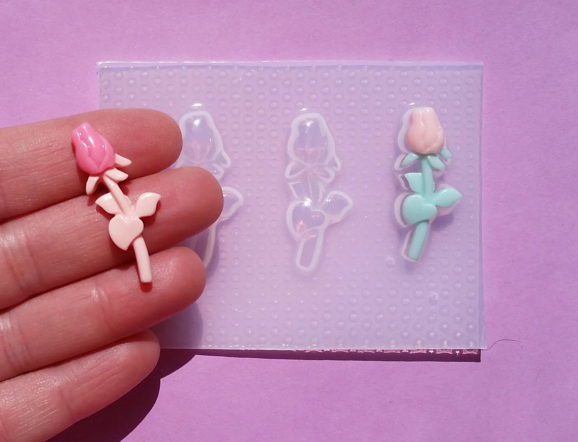 Small Rose Plastic Mold