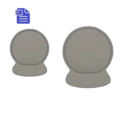 Snow Globe Shaker STL File - for 3D printing - FILE ONLY