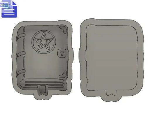 Spell book Bath Bomb Mold STL File - for 3D printing - FILE ONLY - Spellbook Bath Bomb Press Shower Steamer