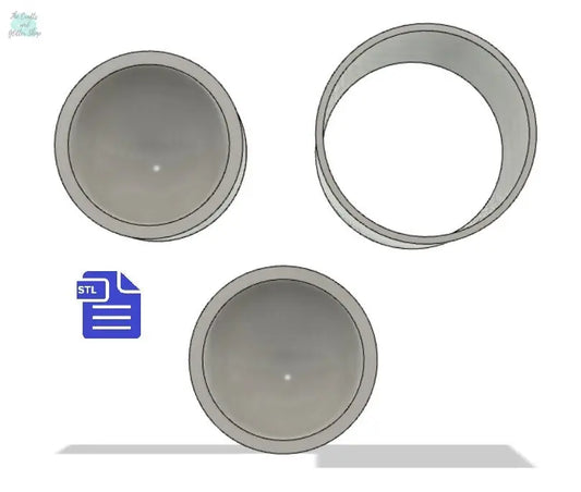 Sphere Bath Bomb Mold STL File - for 3D printing - FILE ONLY - Circle Bath Bomb Press Mould Shower Steamer