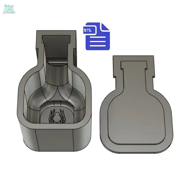 Spider Legs Potion Bath Bomb Mold STL File - for 3D printing - FILE ONLY - Potion Jar Bath Bomb Press Mould Shower Steamer