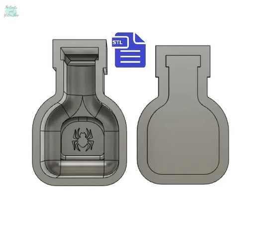 Spider Legs Potion Bath Bomb Mold STL File - for 3D printing - FILE ONLY - Potion Jar Bath Bomb Press Mould Shower Steamer