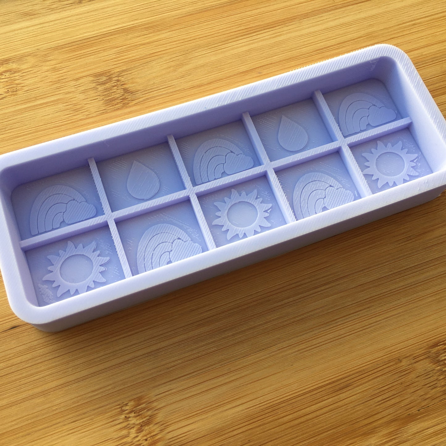 Spring Wax Melt Snap Bar Silicone Mold