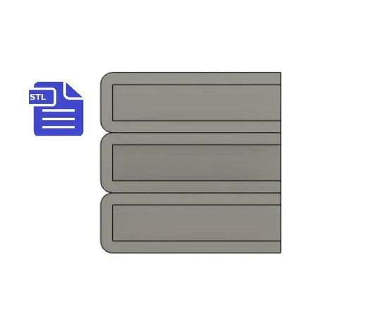 Stack of Books STL File - for 3D printing - FILE ONLY