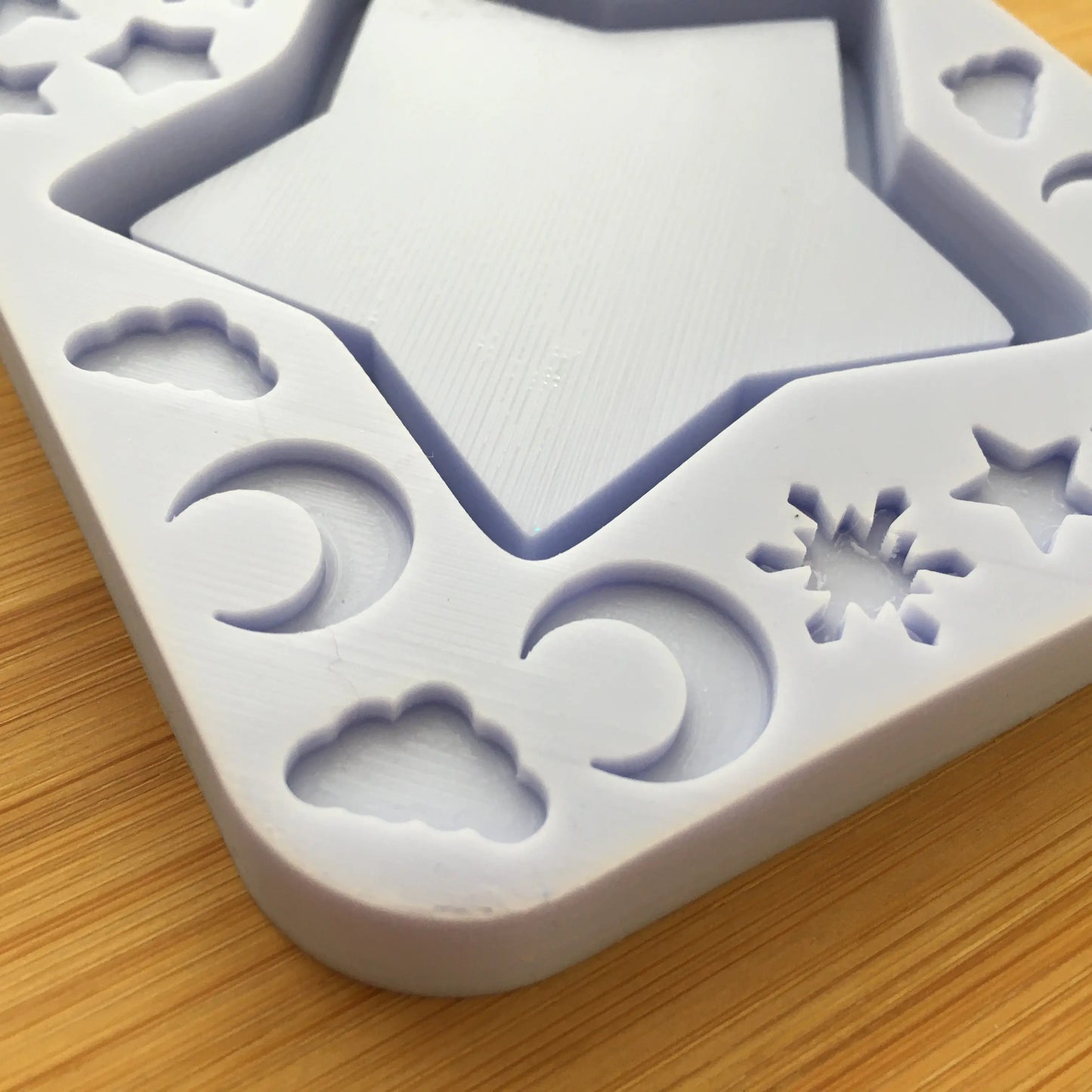 Star Shaker with bits Silicone Mold