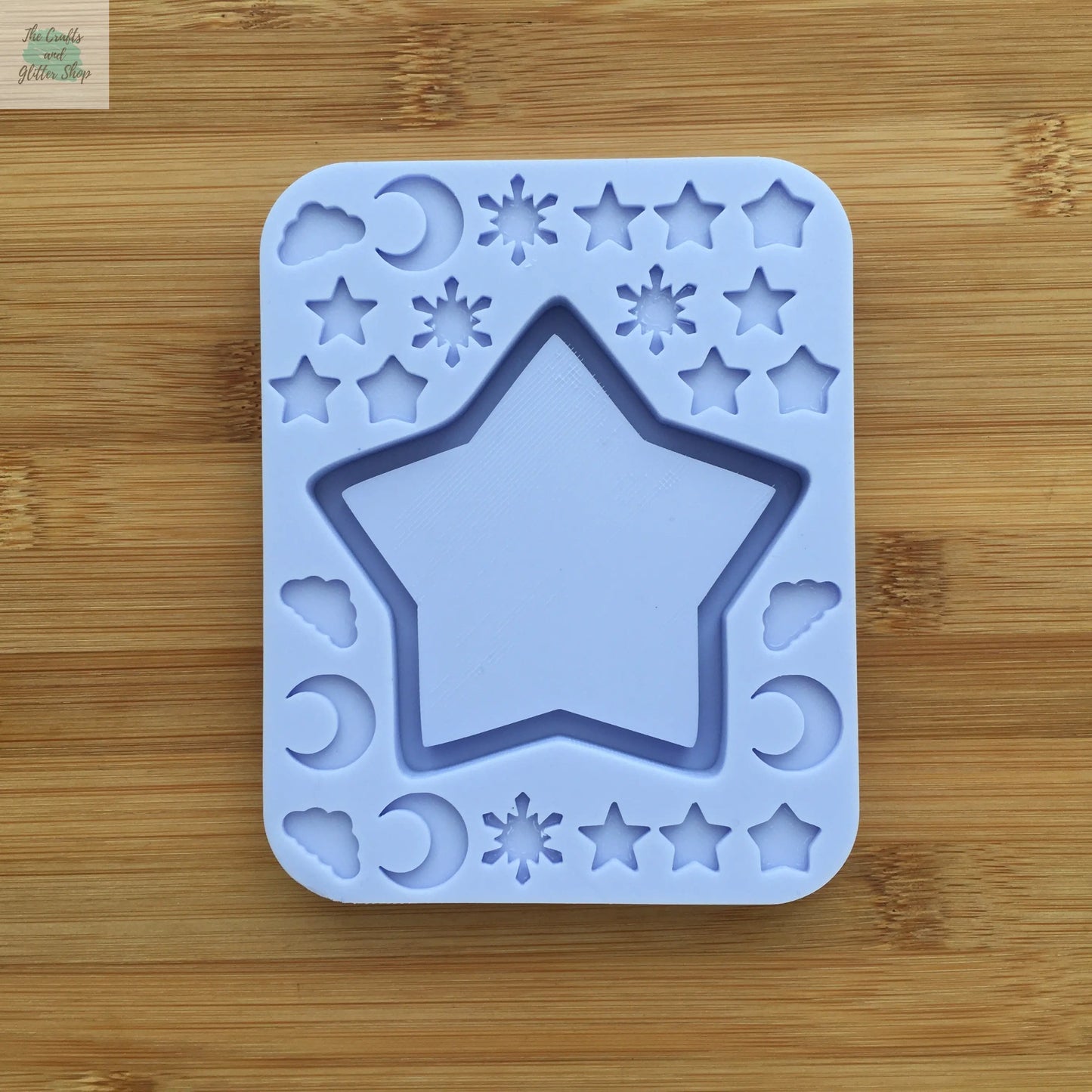 Star Shaker with bits Silicone Mold