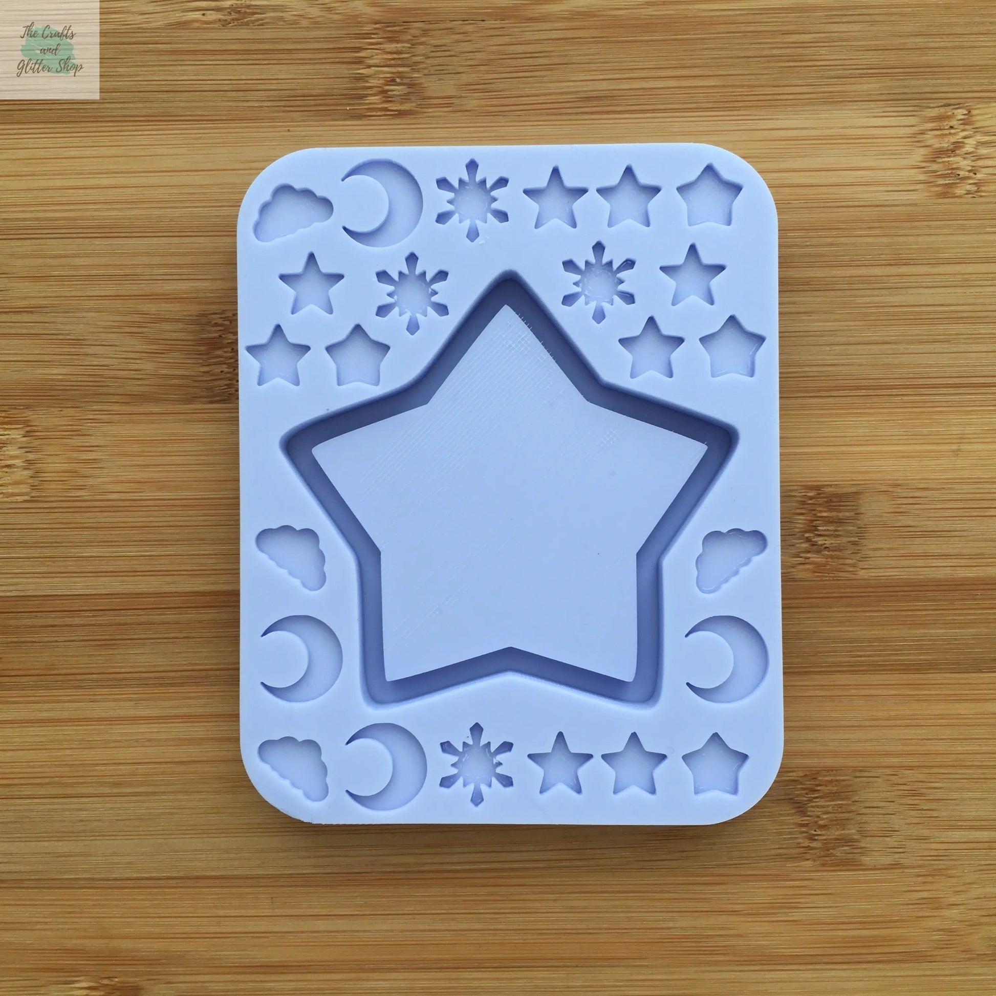 Star Shaker with bits Silicone Mold