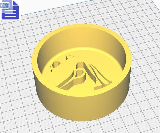 Star Sign Symbols Bath Bomb Mold STL File - for 3D printing - FILE ONLY - Zodiac Bath Bomb Press - Shower Steamer Circle Disc Bar Mould