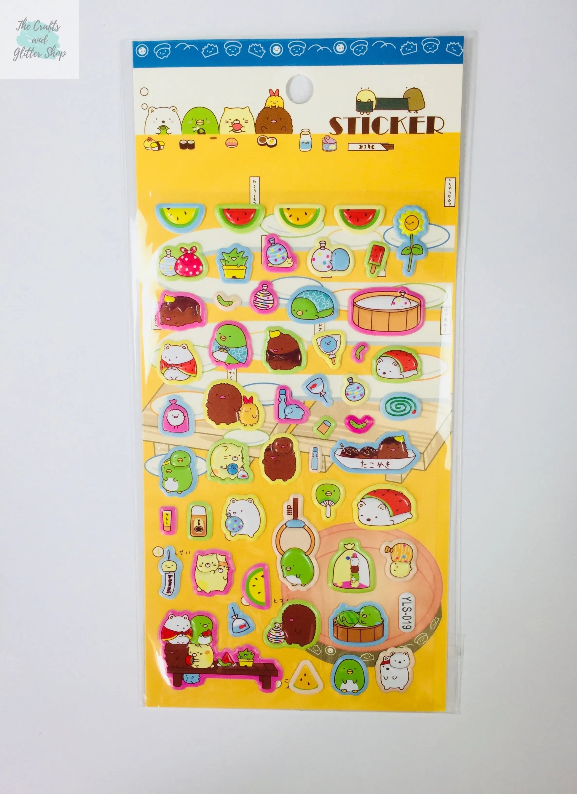 Sumikko Gurashi Puffy Stickers - 1 Sheet - Kawaii Stationery The Crafts and Glitter Shop