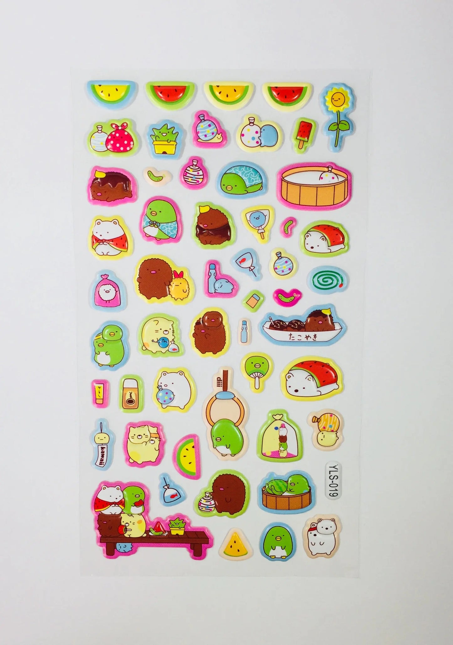 Sumikko Gurashi Puffy Stickers - 1 Sheet - Kawaii Stationery The Crafts and Glitter Shop