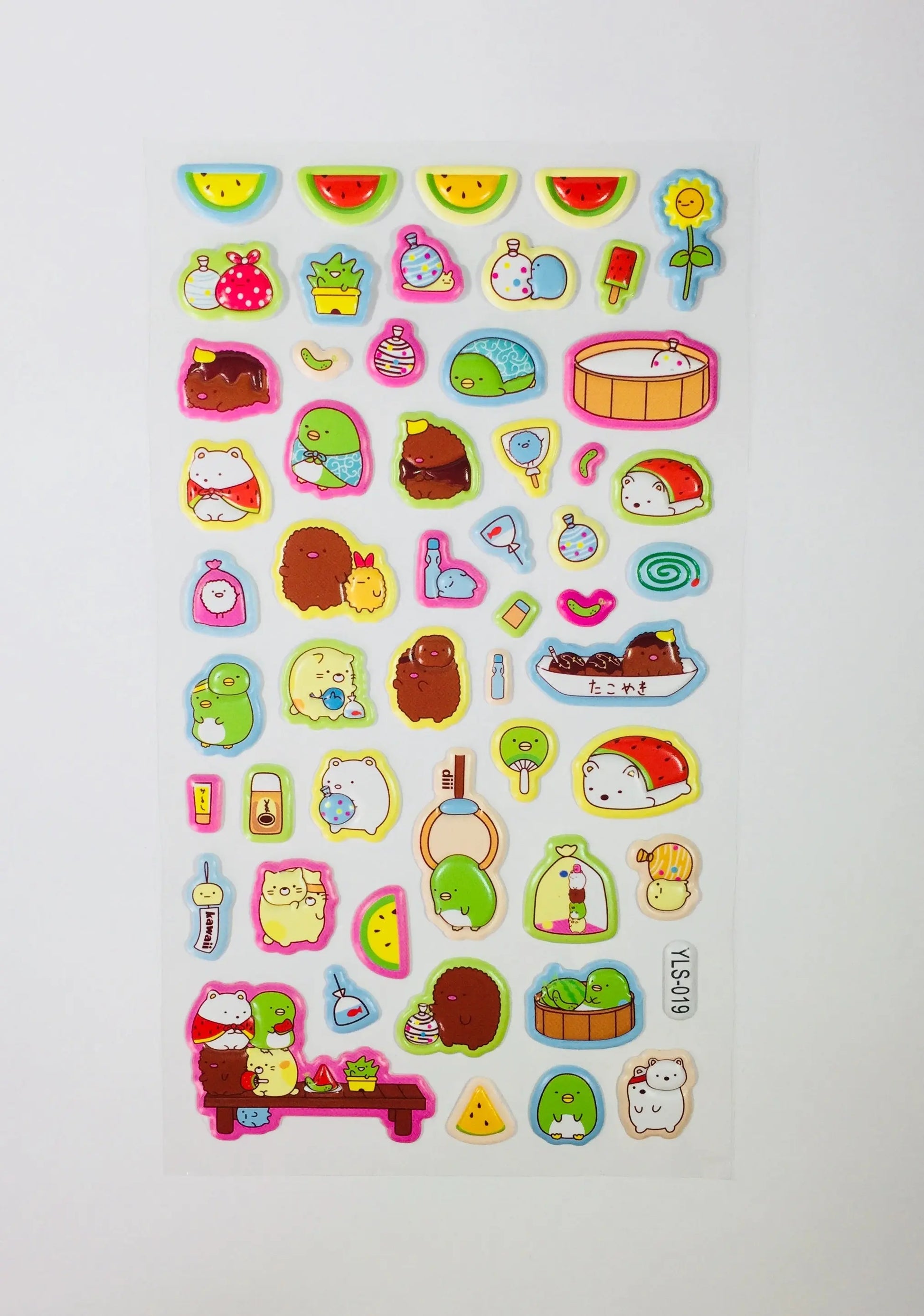 Sumikko Gurashi Puffy Stickers - 1 Sheet - Kawaii Stationery The Crafts and Glitter Shop