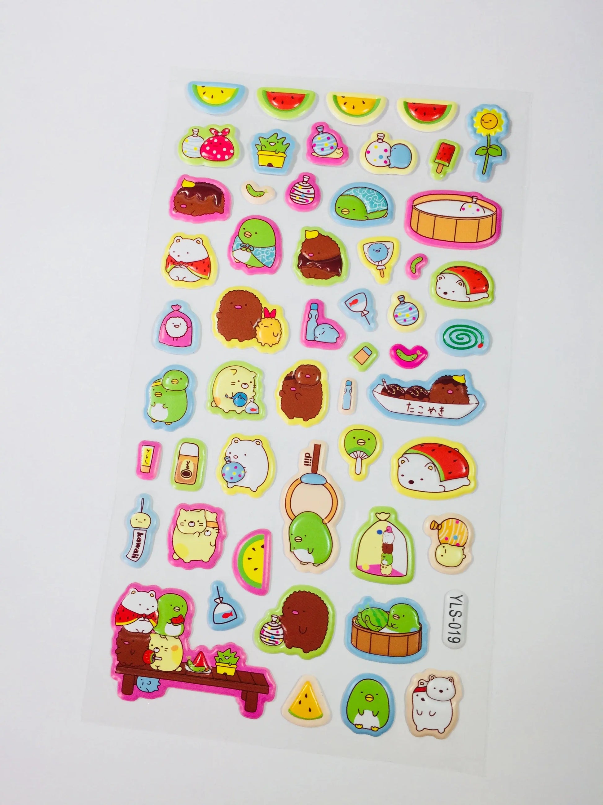 Sumikko Gurashi Puffy Stickers - 1 Sheet - Kawaii Stationery The Crafts and Glitter Shop