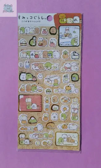 Sumikko Gurashi Stickers - 1 Sheet - Kawaii Stationery The Crafts and Glitter Shop