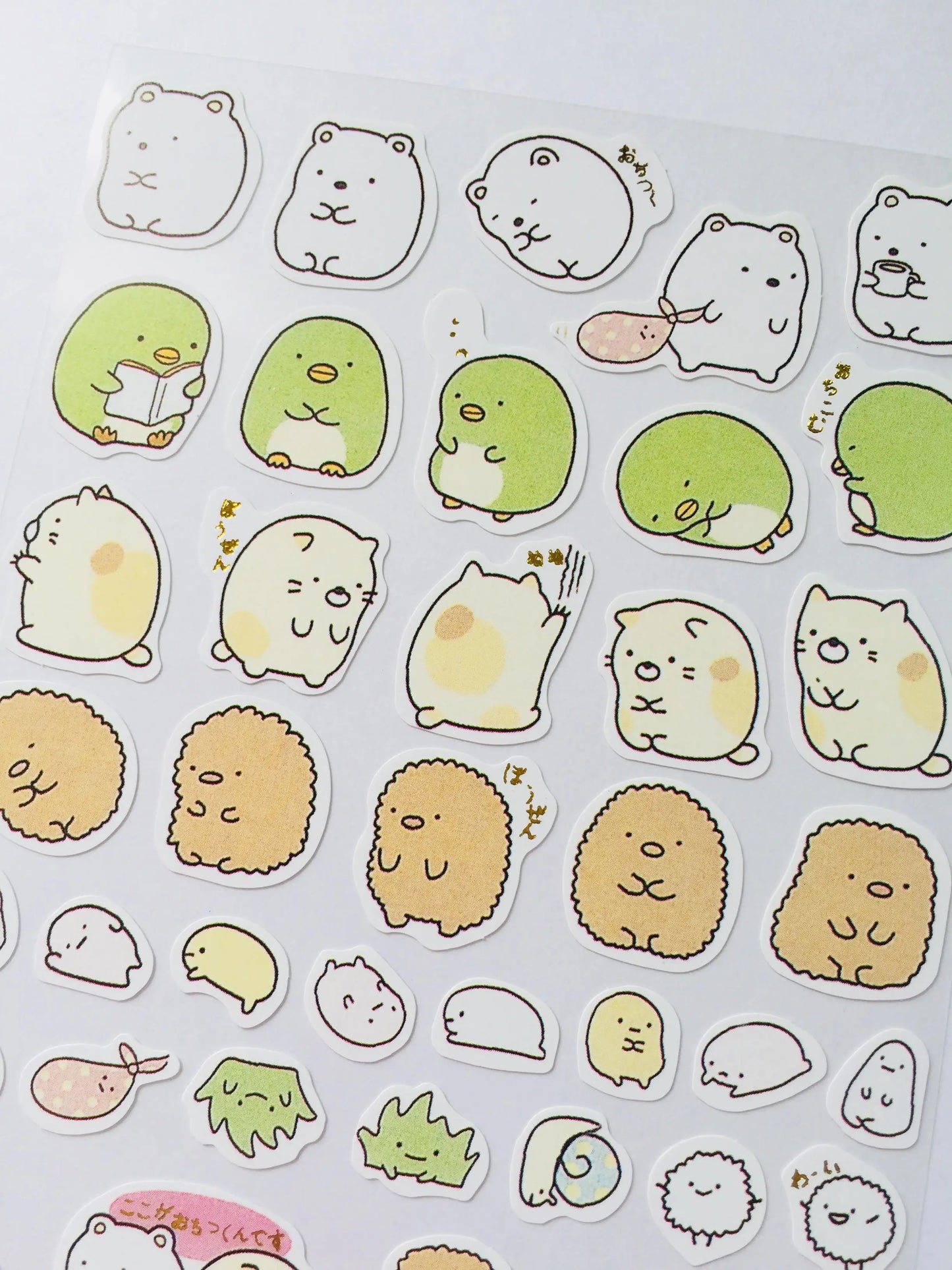 Sumikko Gurashi Stickers - 1 Sheet - Kawaii The Crafts and Glitter Shop