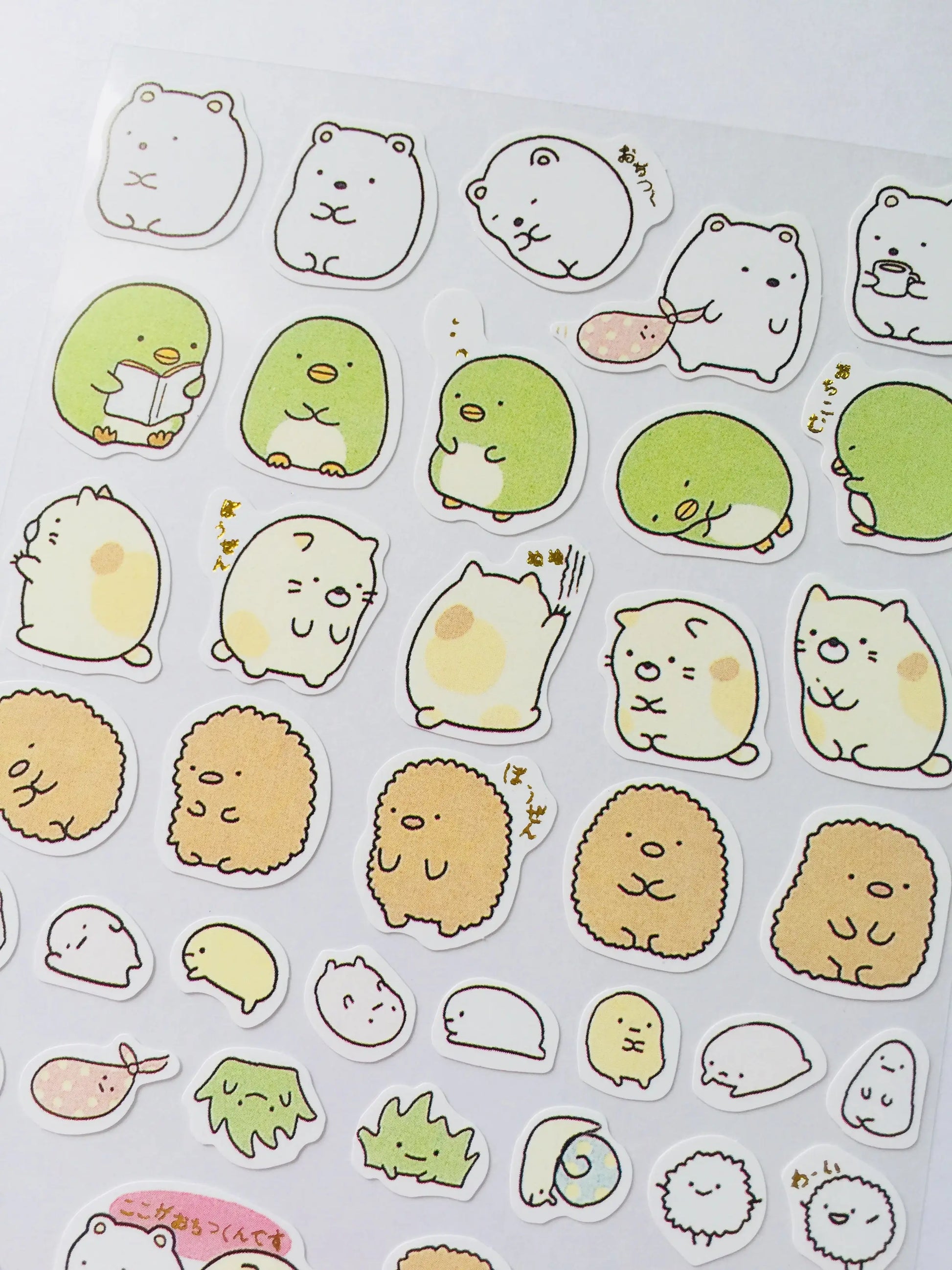Sumikko Gurashi Stickers - 1 Sheet - Kawaii The Crafts and Glitter Shop