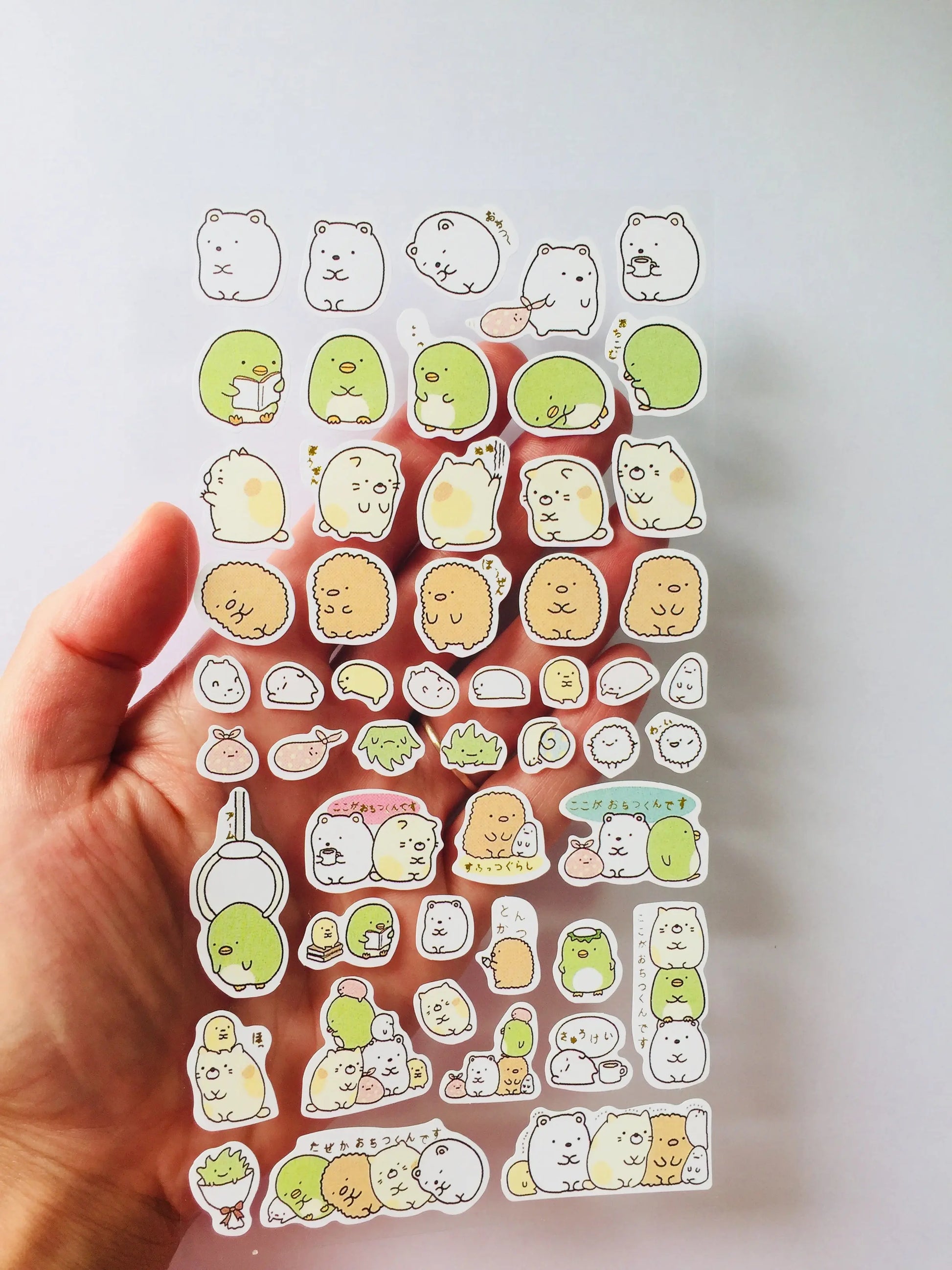 Sumikko Gurashi Stickers - 1 Sheet - Kawaii The Crafts and Glitter Shop