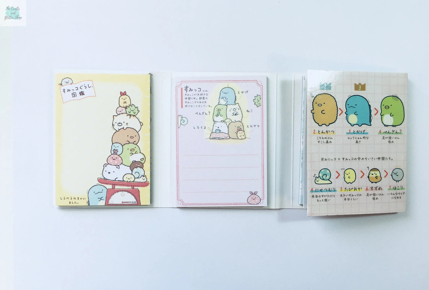 Sumikko Gurashi Sticky Note Booklet - Choose from 4 designs The Crafts and Glitter Shop