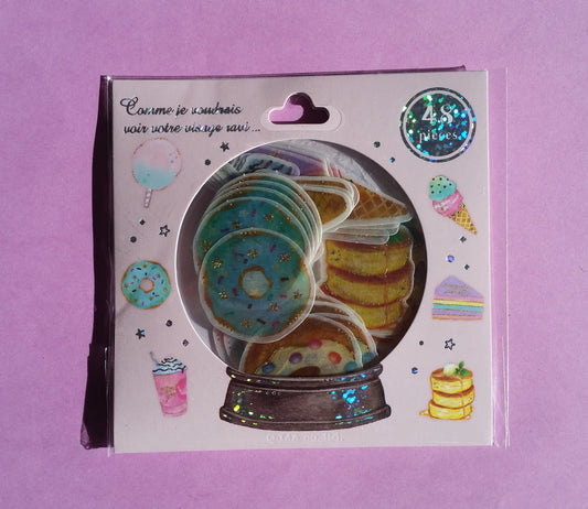 Sweets Sticker Flakes - 48 pieces The Crafts and Glitter Shop