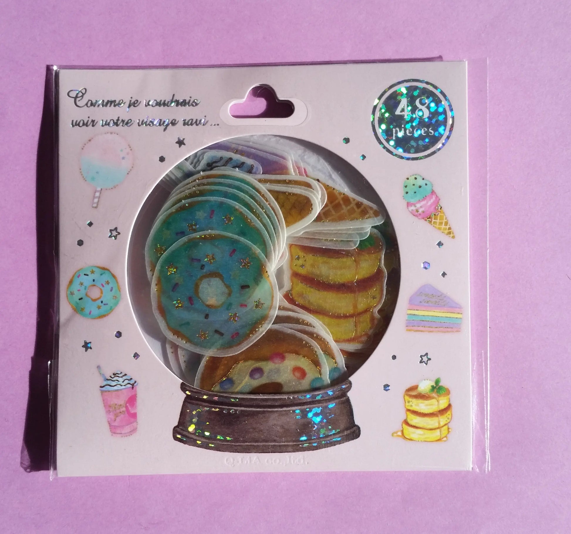 Sweets Sticker Flakes - 48 pieces The Crafts and Glitter Shop