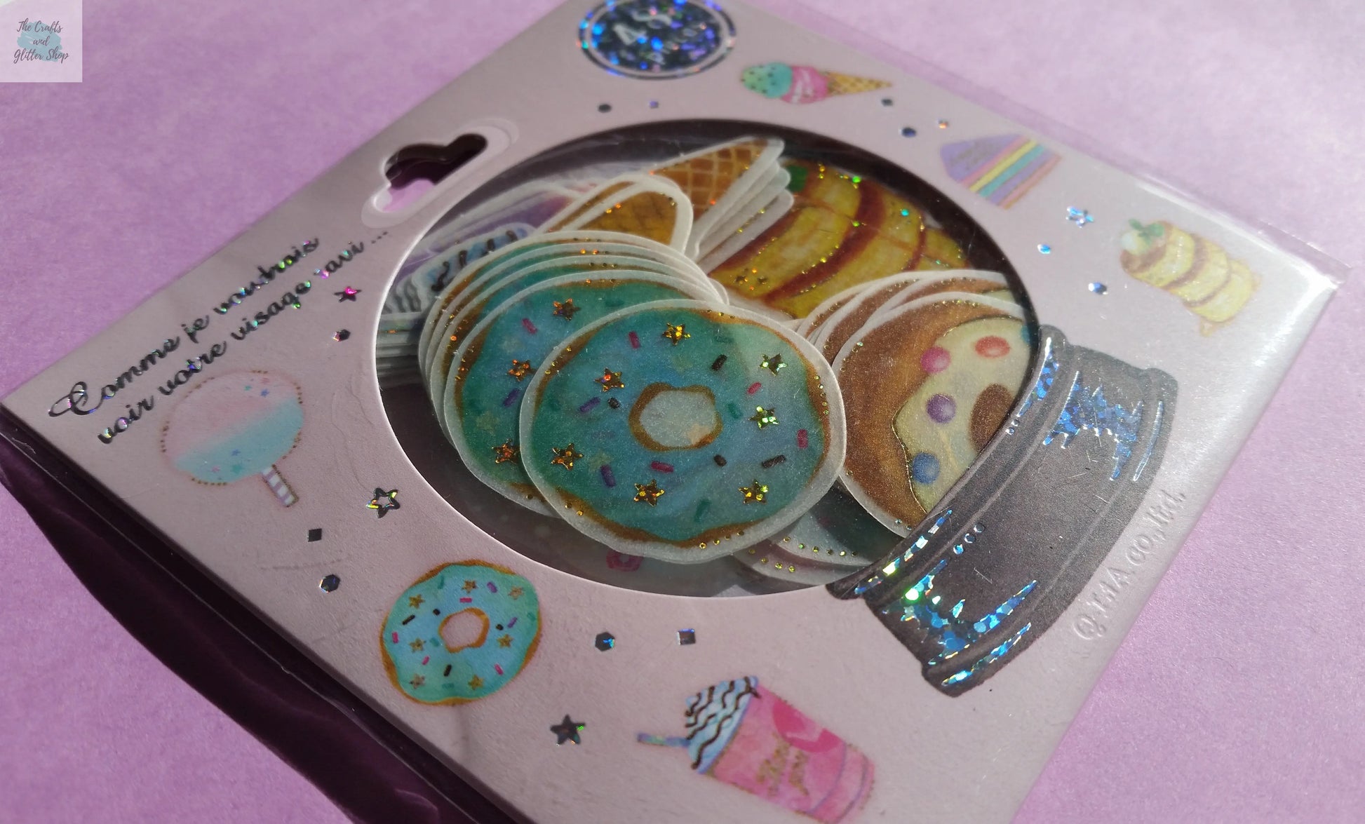 Sweets Sticker Flakes - 48 pieces The Crafts and Glitter Shop