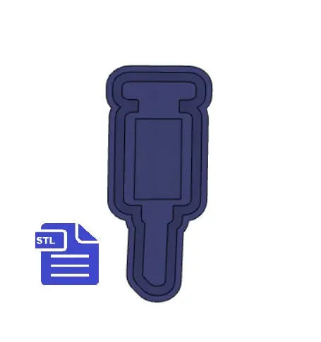 Syringe Shaker Mold Tray STL File - for 3D printing - FILE ONLY - with tray to make silicone molds - diy freshies mold - The Crafts and Glitter Shop