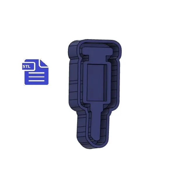 Syringe Shaker Mold Tray STL File - for 3D printing - FILE ONLY - with tray to make silicone molds - diy freshies mold - The Crafts and Glitter Shop