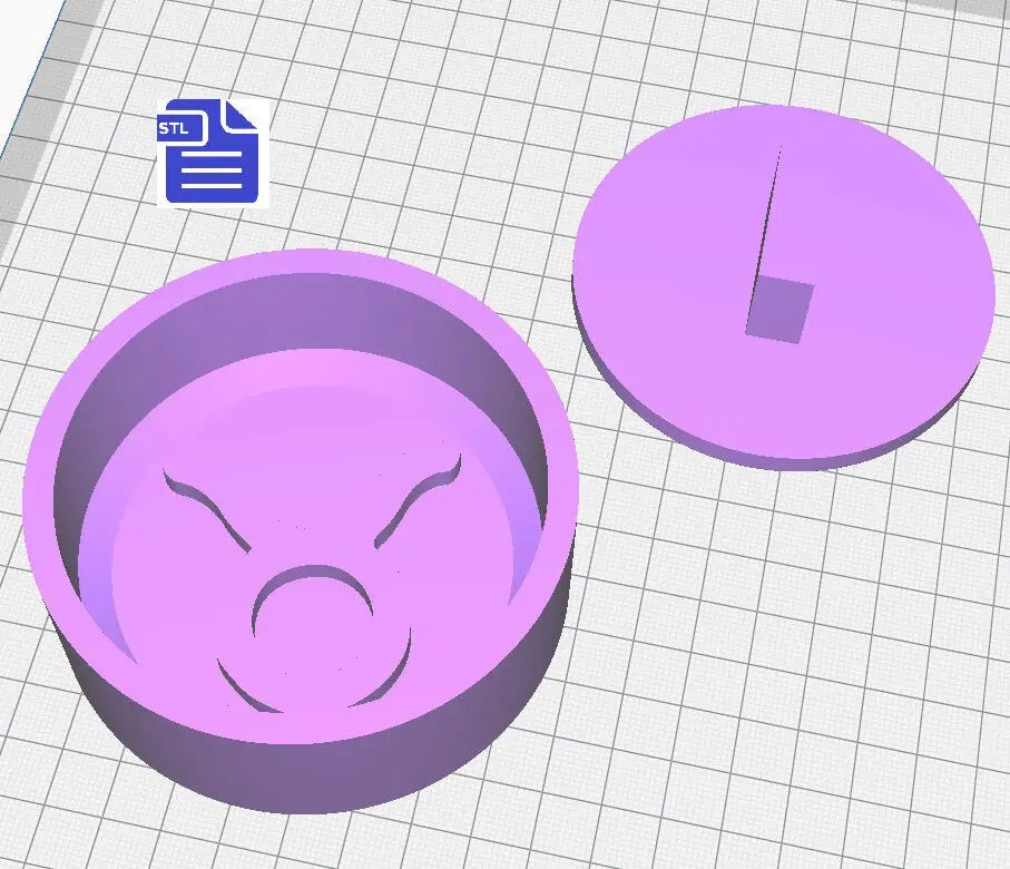 Taurus Bath Bomb Press STL File - for 3D printing - FILE ONLY - print your own mold for bath bombs Shower Steamer - The Crafts and Glitter Shop