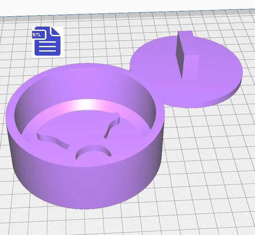 Taurus Bath Bomb Press STL File - for 3D printing - FILE ONLY - print your own mold for bath bombs Shower Steamer - The Crafts and Glitter Shop