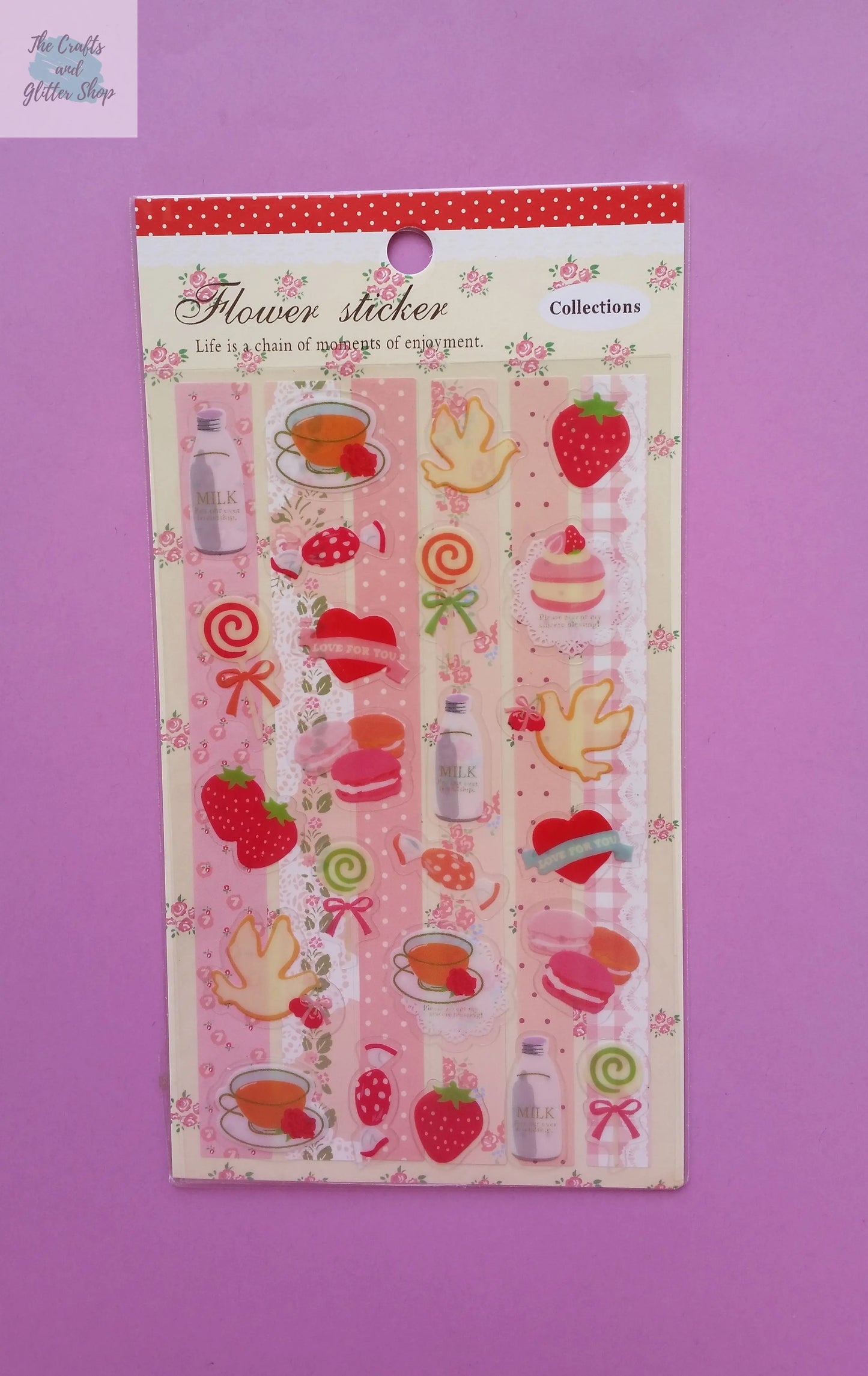 Tea Time Stickers - 2 sheets The Crafts and Glitter Shop
