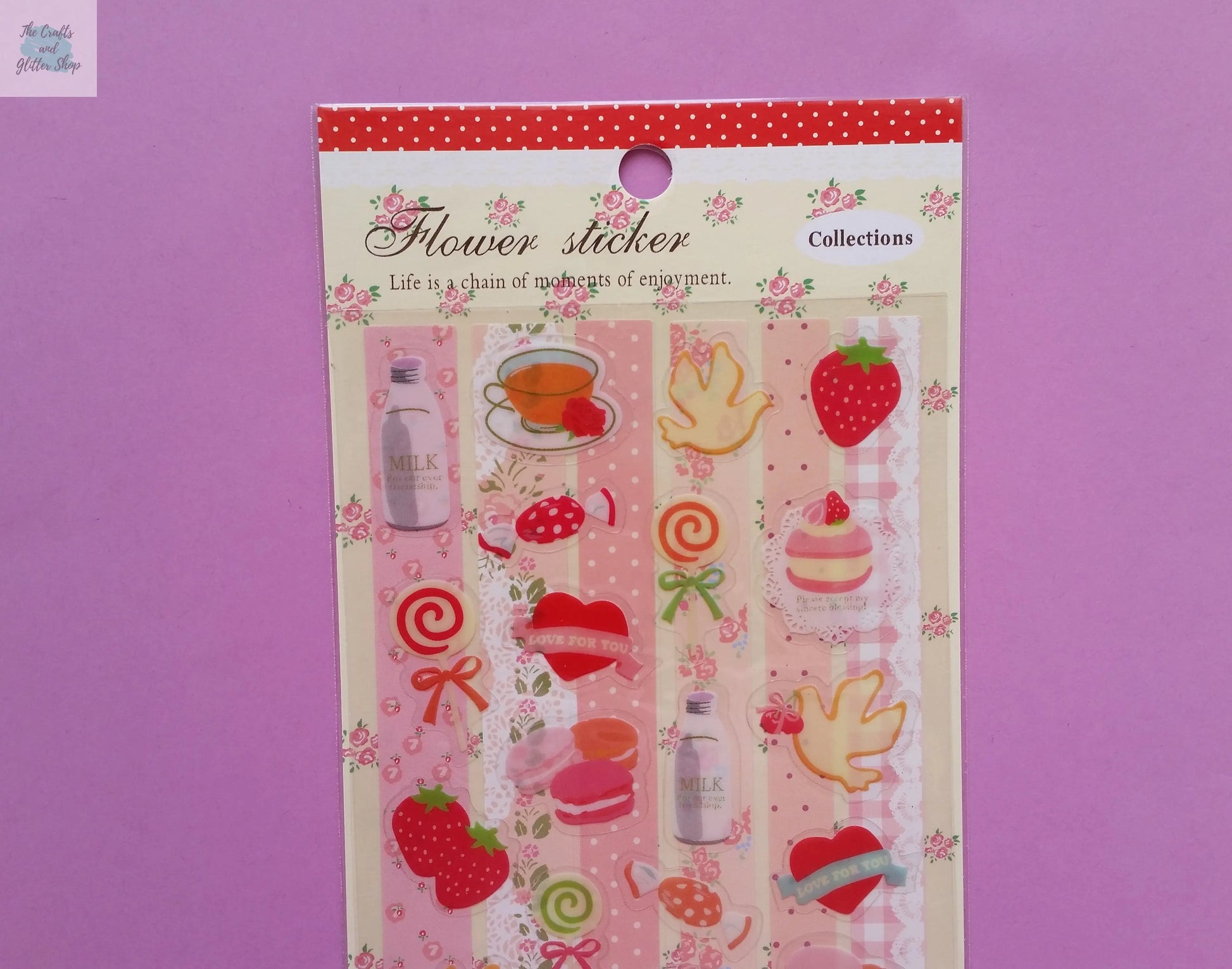 Tea Time Stickers - 2 sheets The Crafts and Glitter Shop