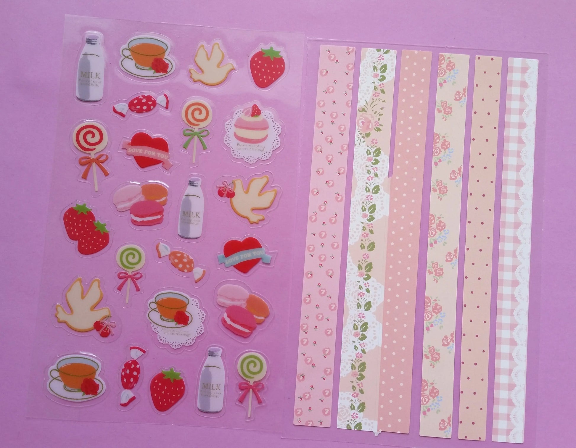 Tea Time Stickers - 2 sheets The Crafts and Glitter Shop