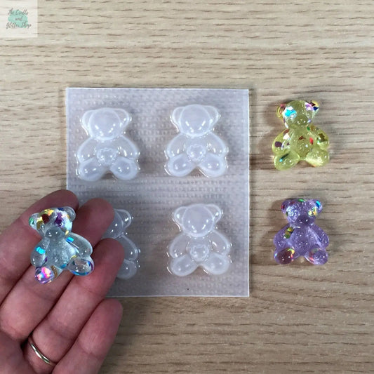 Teddy Bear Plastic Mold The Crafts and Glitter Shop