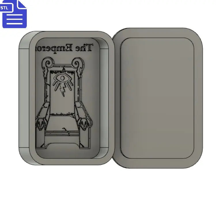 The Emperor Tarot Card Bath Bomb Mold STL File - for 3D printing - FILE ONLY - Tarot Bath Bomb Press Shower Steamer
