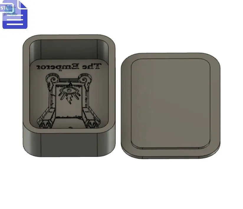 The Emperor Tarot Card Bath Bomb Mold STL File - for 3D printing - FILE ONLY - Tarot Bath Bomb Press Shower Steamer - The Crafts and Glitter Shop