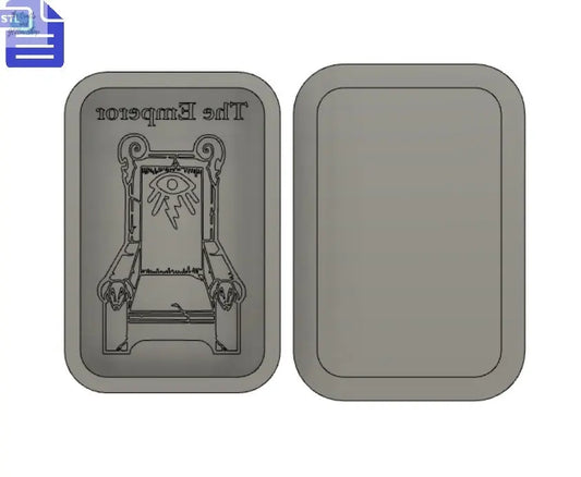 The Emperor Tarot Card Bath Bomb Mold STL File - for 3D printing - FILE ONLY - Tarot Bath Bomb Press Shower Steamer