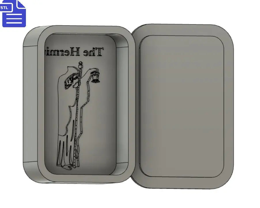 The Hermit Tarot Card Bath Bomb Mold STL File - for 3D printing - FILE ONLY - Tarot Bath Bomb Press Shower Steamer - The Crafts and Glitter Shop